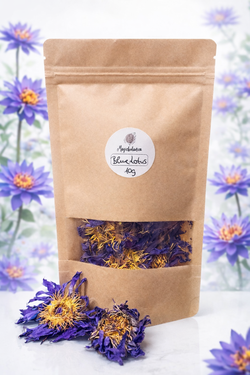 Blauer Lotus ganze Blüten 10g