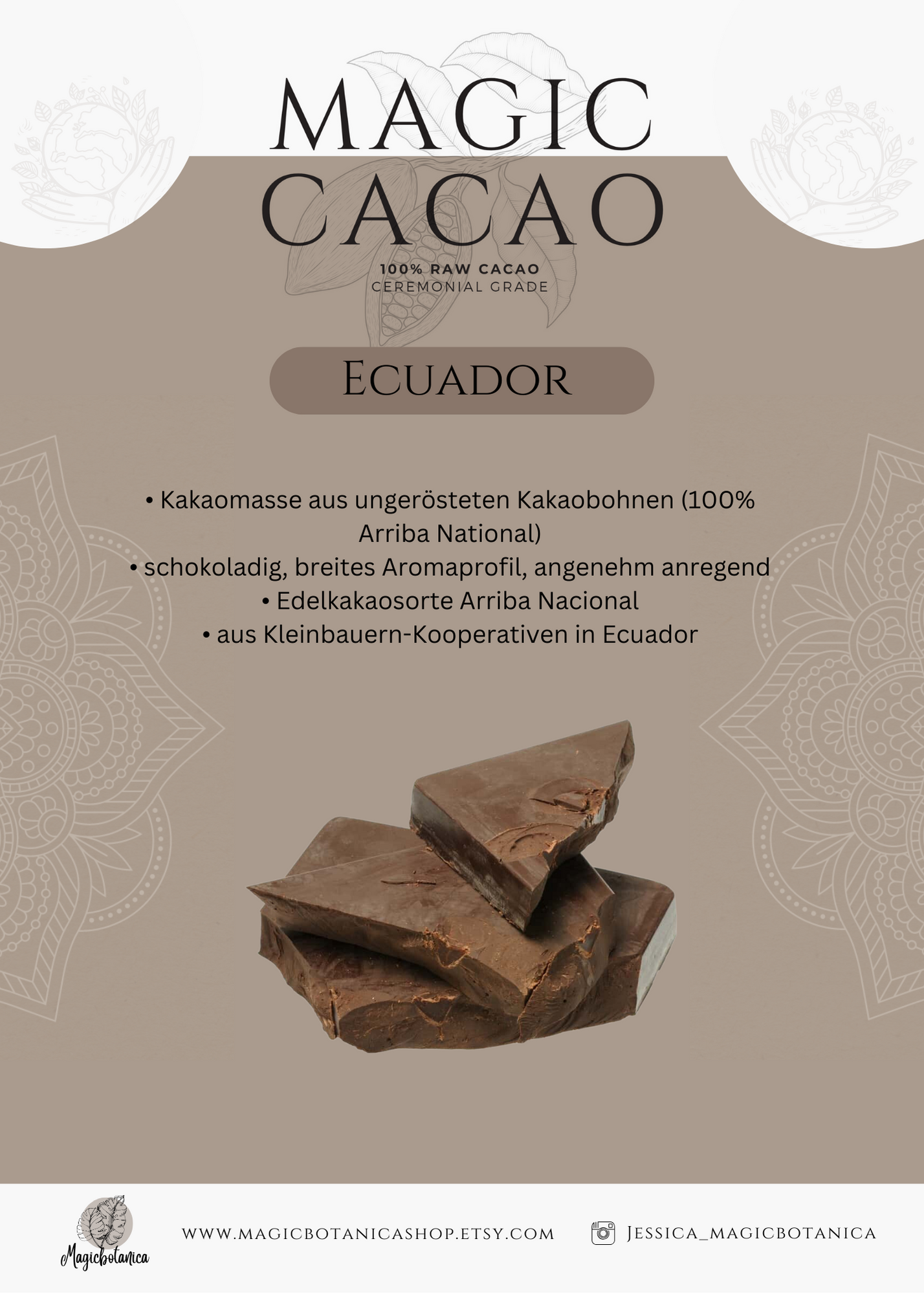 Bio Zeremonie Kakao ☆Magic Cacao ☆