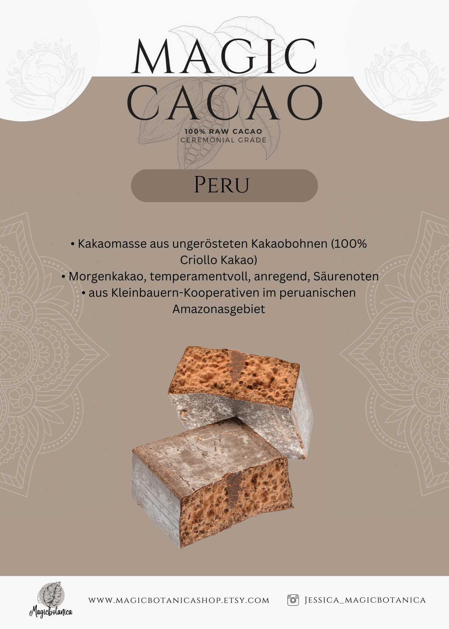 Bio Zeremonie Kakao ☆Magic Cacao ☆