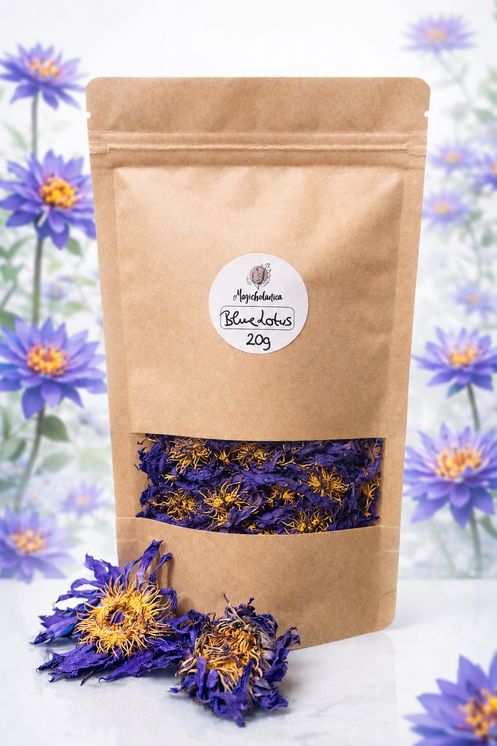 Blauer Lotus ganze Blüten 10g, 20g, 50g