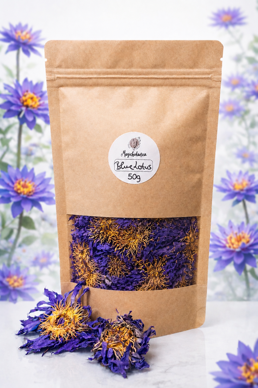 Blauer Lotus ganze Blüten 10g, 20g, 50g