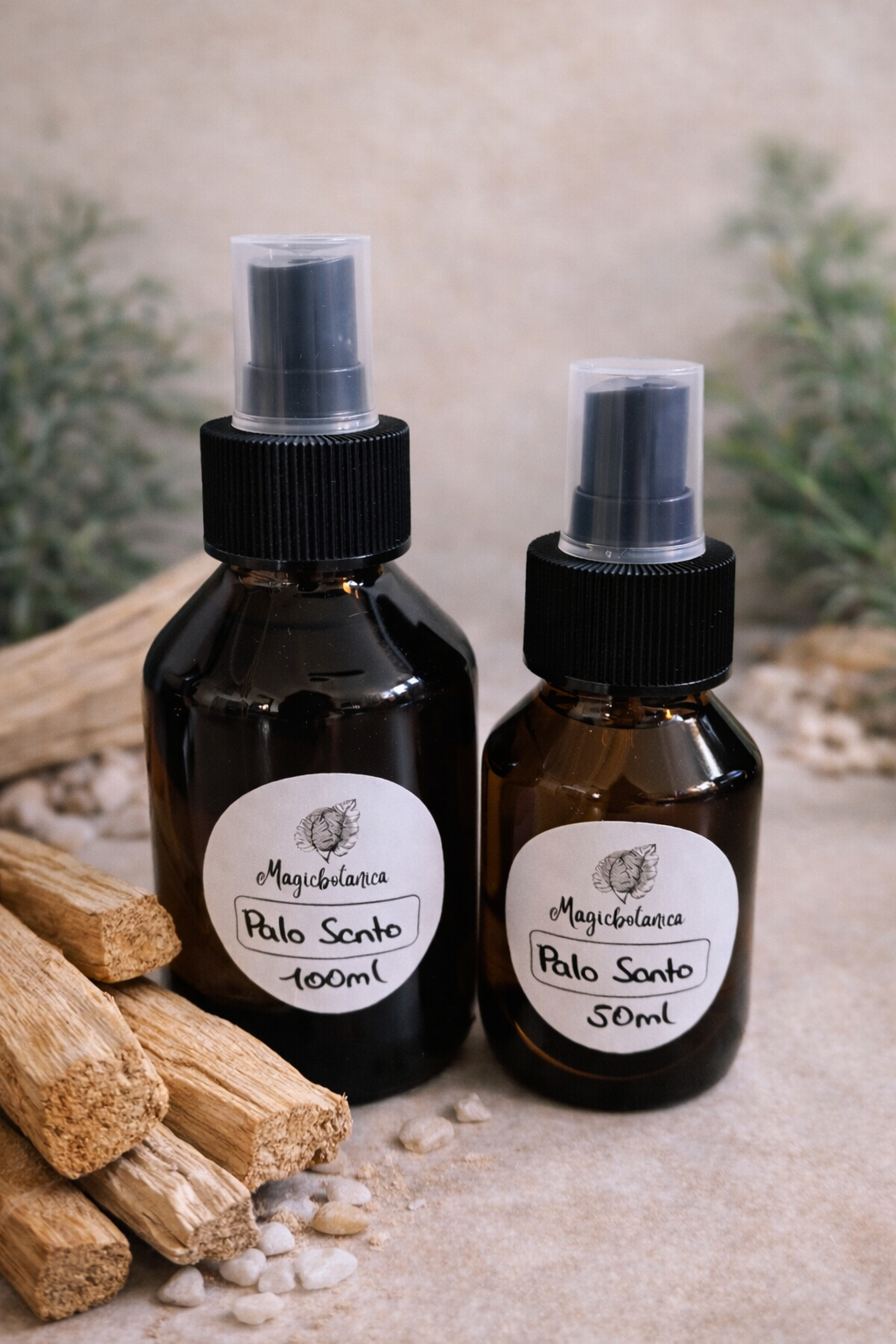 Aromaspray Rose Auraspray Palo Santo natürliches Parfüm Aromatherapie