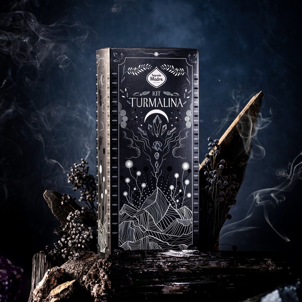 Sagrada Madre Turmalin Set liebevoller Schutz & Reinigung geschenkbox