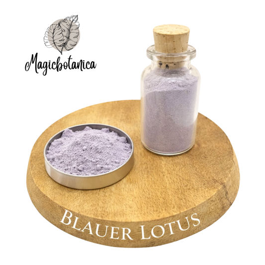 Schamanische Pflanzenasche, Räuchermischung, Blauer Lotus hapeh